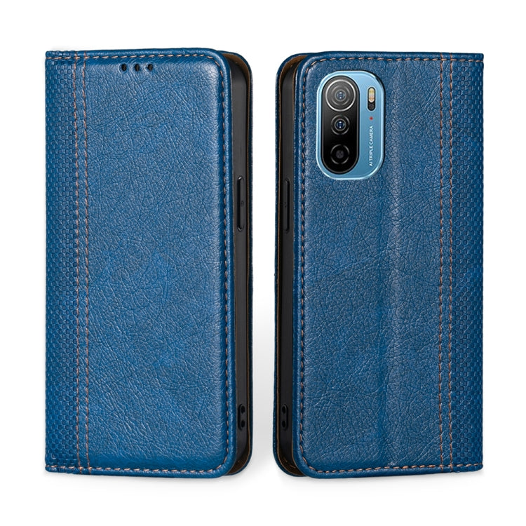 For Ulefone Note 13P Grid Texture Magnetic Flip Leather Phone Case