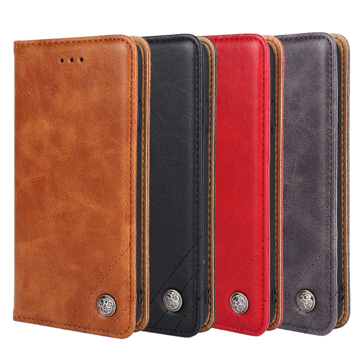 For Alcatel 1B 2022 Non-Magnetic Retro Texture Leather Phone Case