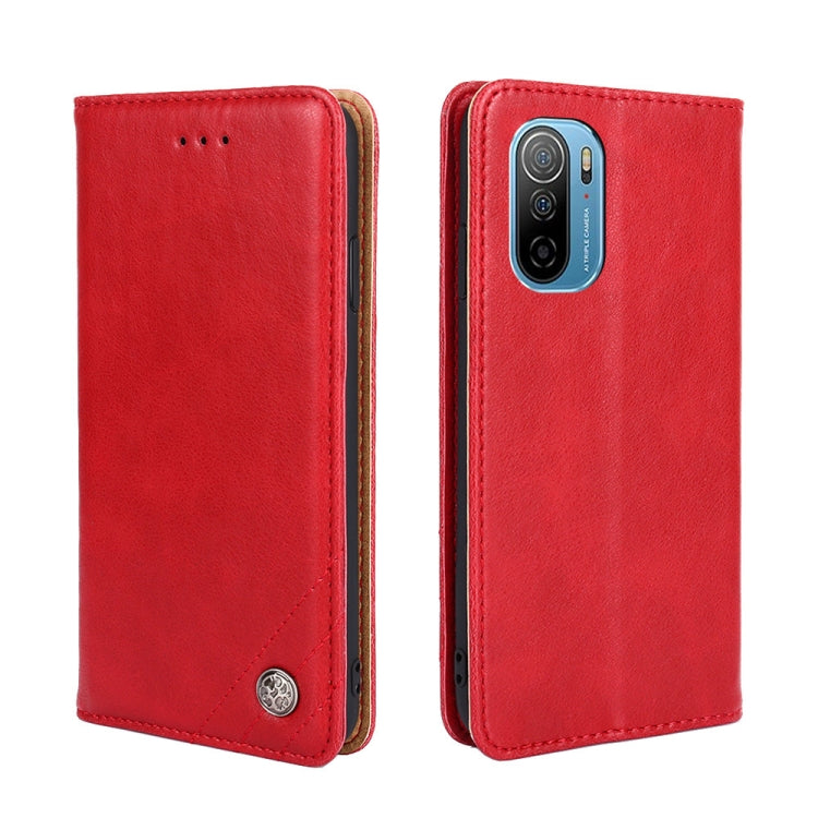 For Ulefone Note13P Non-Magnetic Retro Texture Leather Phone Case