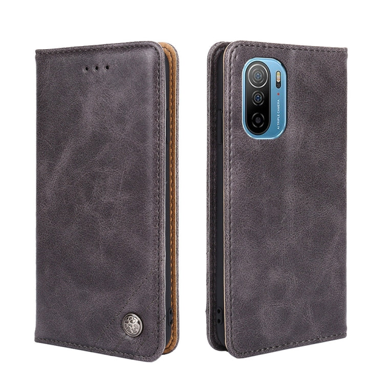 For Ulefone Note13P Non-Magnetic Retro Texture Leather Phone Case