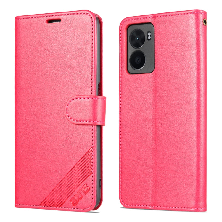 For OPPO A57 5G/Realme Q5i/Realme V23 AZNS Sheepskin Texture Flip Leather Phone Case