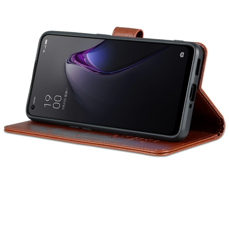 For OPPO Reno8/Reno8 Pro AZNS Sheepskin Texture Flip Leather Phone Case