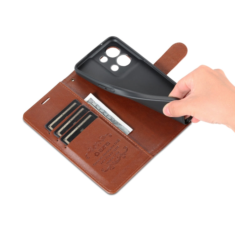 For OPPO Reno8/Reno8 Pro AZNS Sheepskin Texture Flip Leather Phone Case