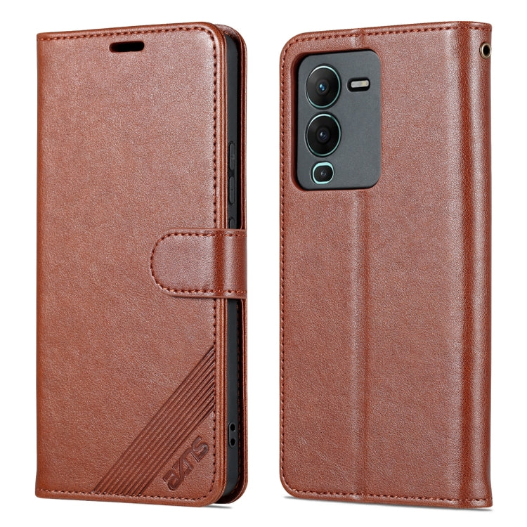 For vivo S15 AZNS Sheepskin Texture Flip Leather Phone Case