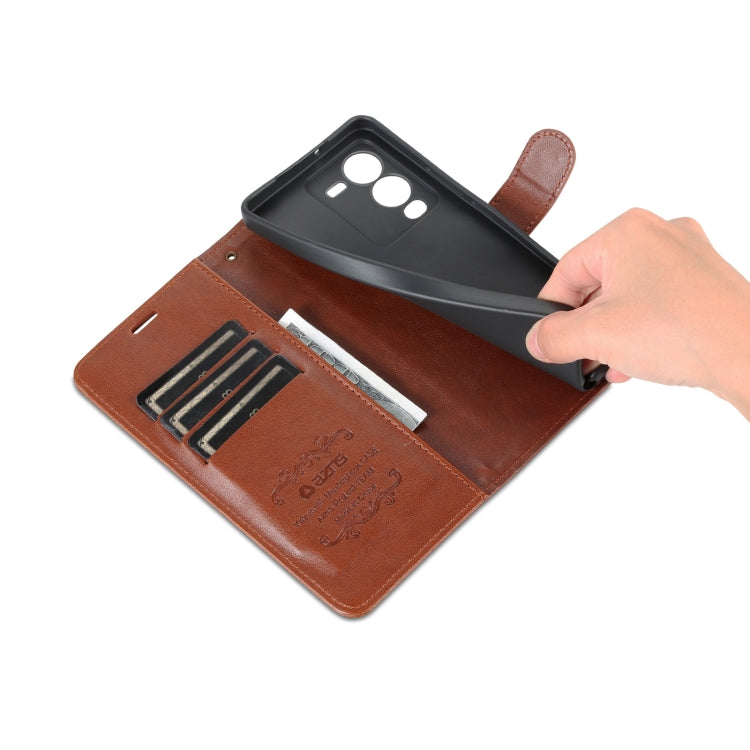 For vivo S15 AZNS Sheepskin Texture Flip Leather Phone Case