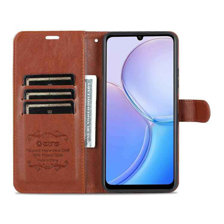 For Huawei Maimang 11 AZNS Sheepskin Texture Flip Leather Phone Case