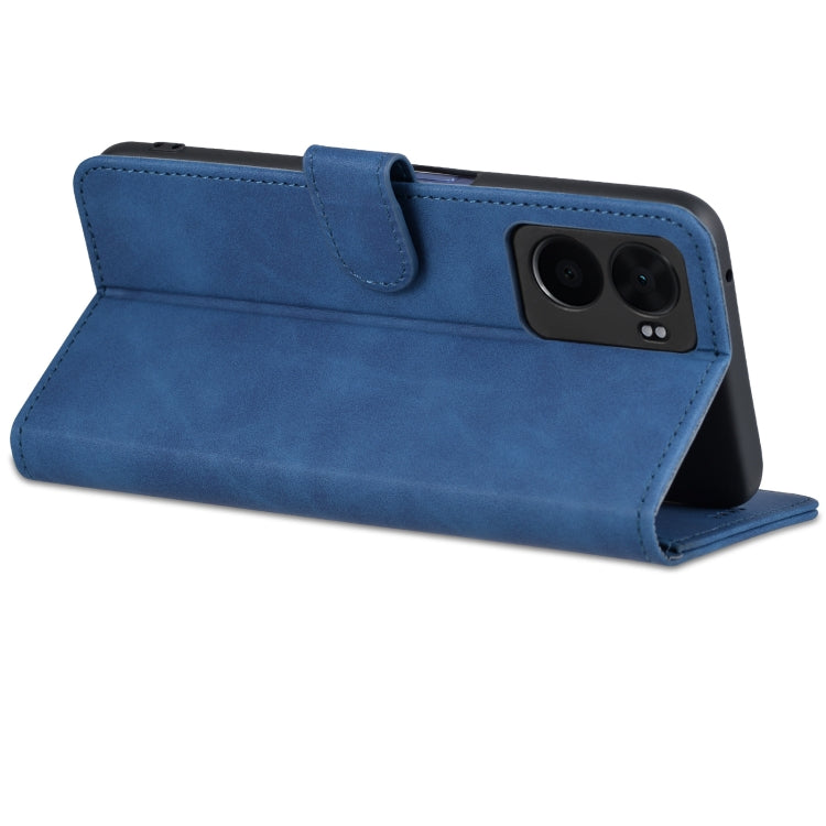 For OPPO A57 5G/Realme Q5i/Realme V23 AZNS Skin Feel Calf Texture Flip Leather Phone Case