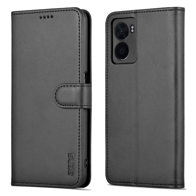 For OPPO A57 5G/Realme Q5i/Realme V23 AZNS Skin Feel Calf Texture Flip Leather Phone Case