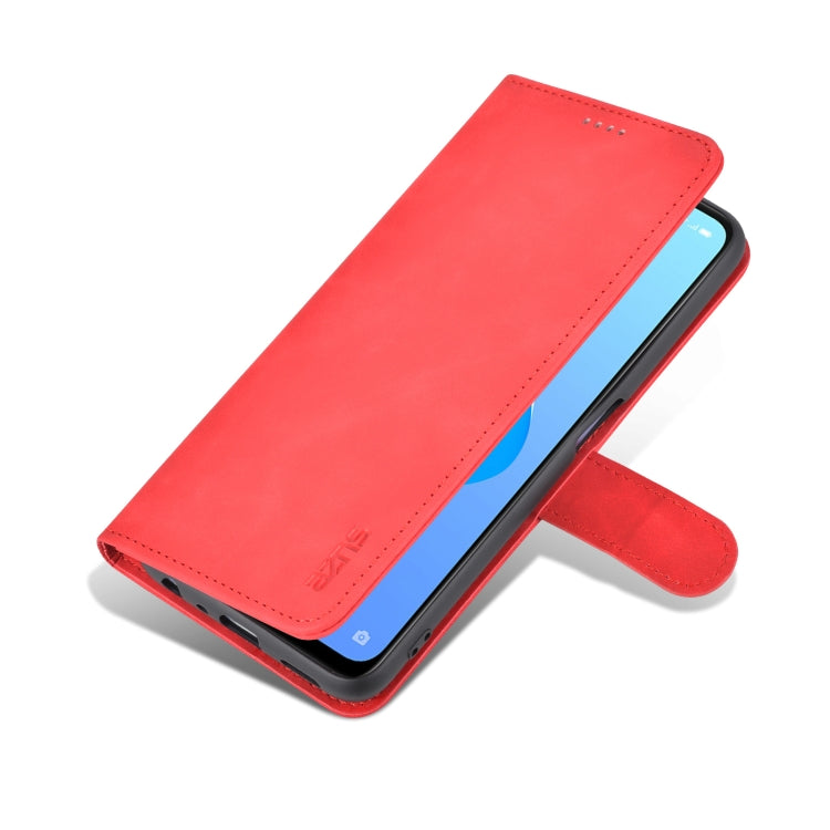 For OPPO A57 5G/Realme Q5i/Realme V23 AZNS Skin Feel Calf Texture Flip Leather Phone Case