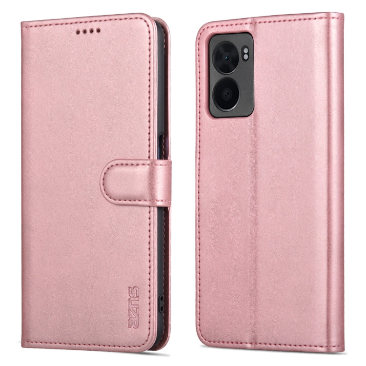 For OPPO A57 5G/Realme Q5i/Realme V23 AZNS Skin Feel Calf Texture Flip Leather Phone Case