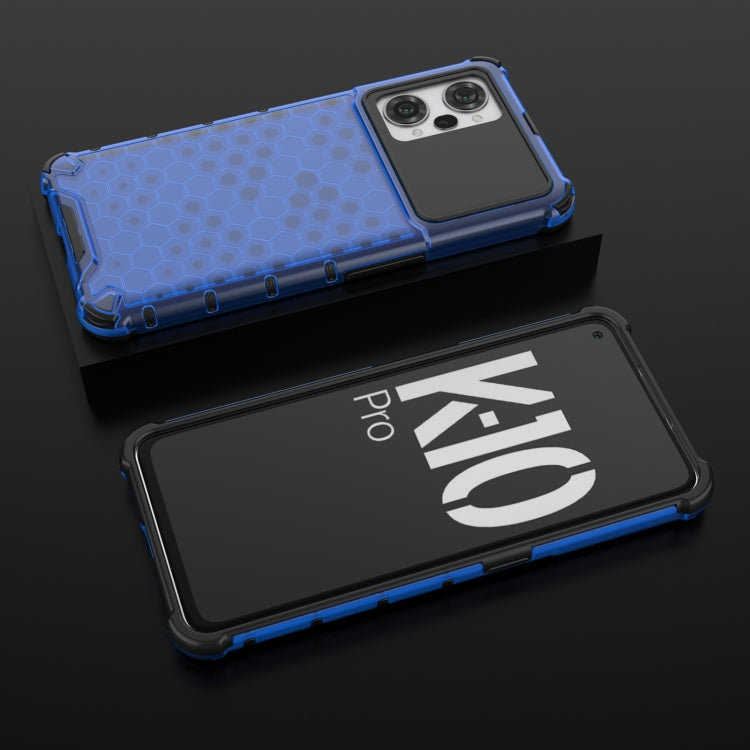 For OPPO K10 Pro 5G China Shockproof Honeycomb PC + TPU Phone Case