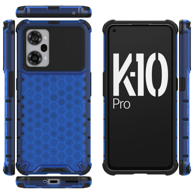 For OPPO K10 Pro 5G China Shockproof Honeycomb PC + TPU Phone Case
