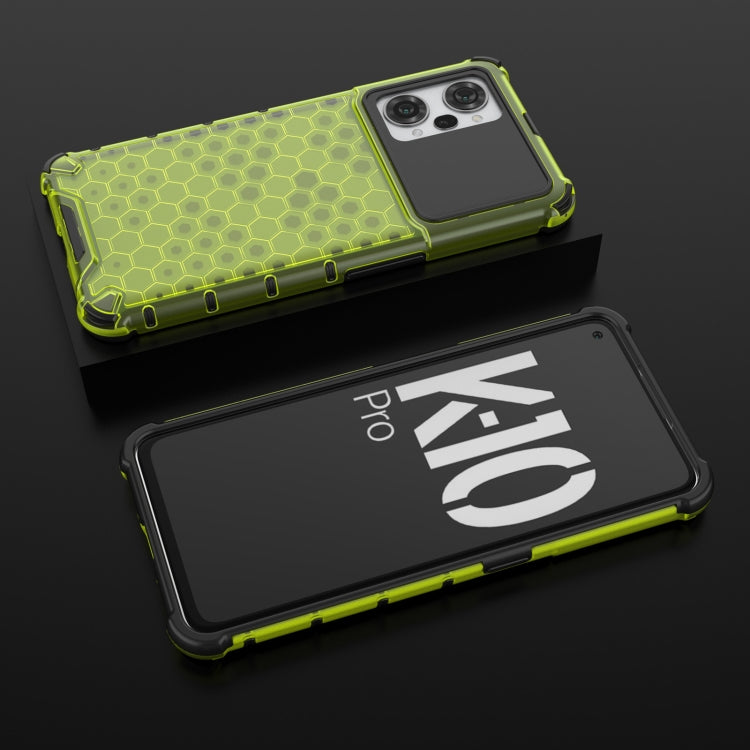 For OPPO K10 Pro 5G China Shockproof Honeycomb PC + TPU Phone Case
