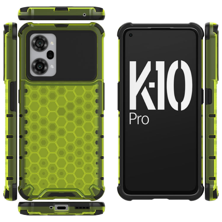For OPPO K10 Pro 5G China Shockproof Honeycomb PC + TPU Phone Case