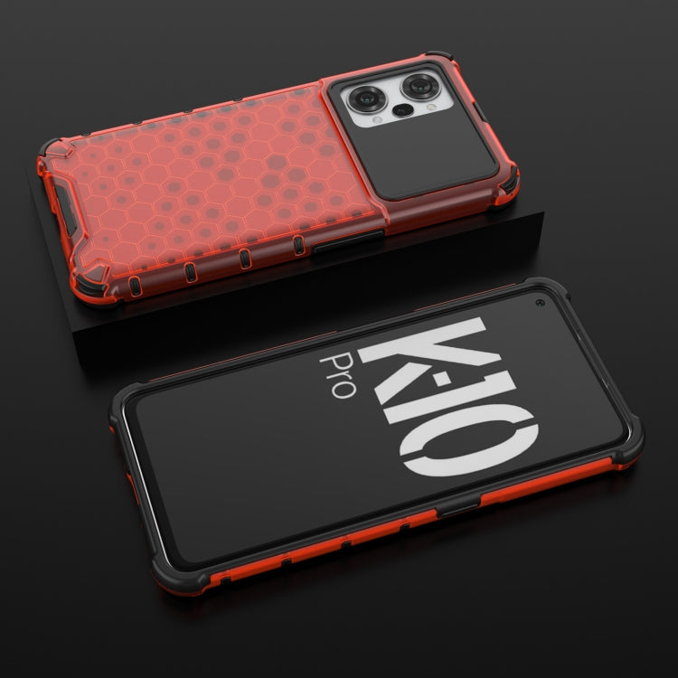 For OPPO K10 Pro 5G China Shockproof Honeycomb PC + TPU Phone Case