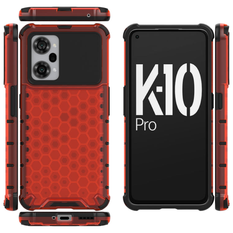 For OPPO K10 Pro 5G China Shockproof Honeycomb PC + TPU Phone Case
