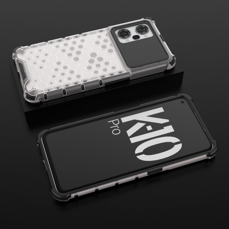 For OPPO K10 Pro 5G China Shockproof Honeycomb PC + TPU Phone Case