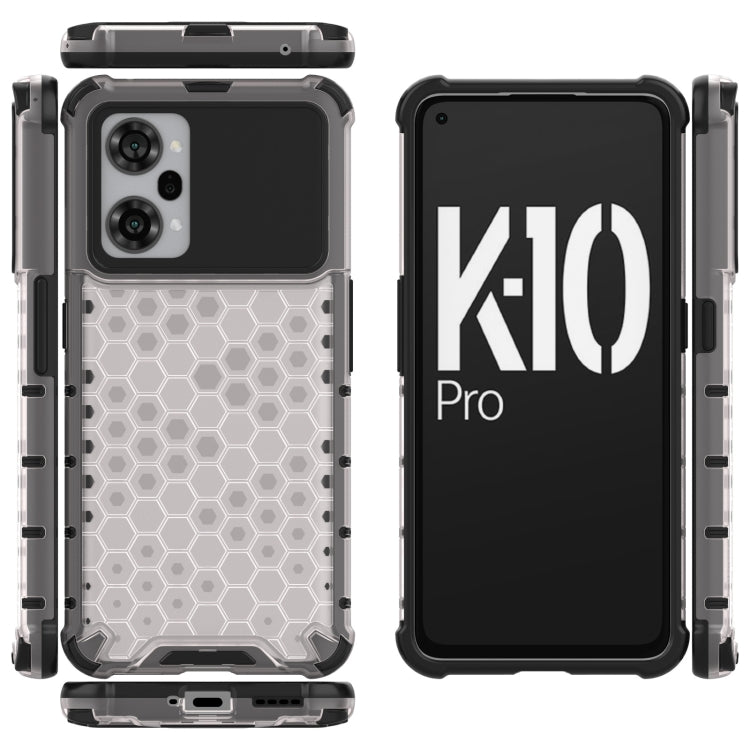 For OPPO K10 Pro 5G China Shockproof Honeycomb PC + TPU Phone Case