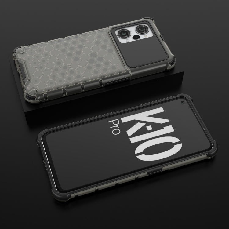 For OPPO K10 Pro 5G China Shockproof Honeycomb PC + TPU Phone Case