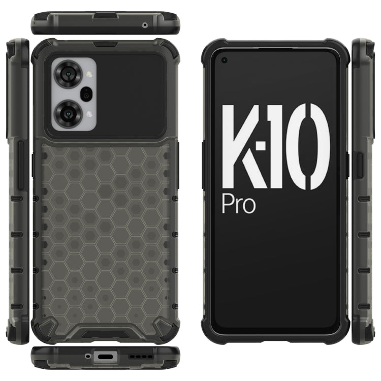 For OPPO K10 Pro 5G China Shockproof Honeycomb PC + TPU Phone Case