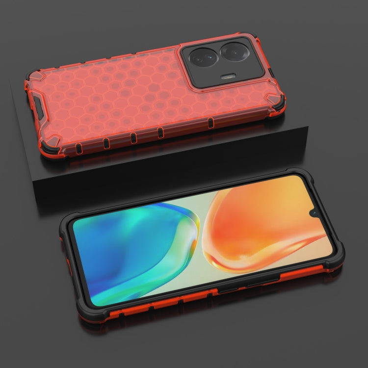 For vivo S15e Shockproof Honeycomb PC + TPU Phone Case