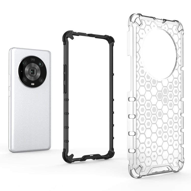 For Honor Magic4 Pro Shockproof Honeycomb PC + TPU Phone Case