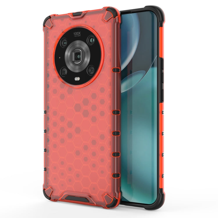 For Honor Magic4 Pro Shockproof Honeycomb PC + TPU Phone Case