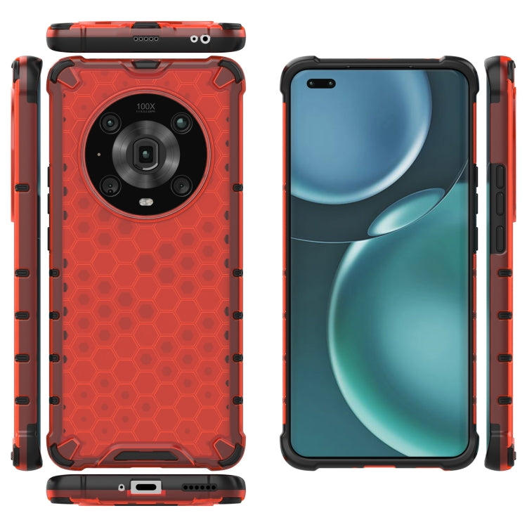 For Honor Magic4 Pro Shockproof Honeycomb PC + TPU Phone Case