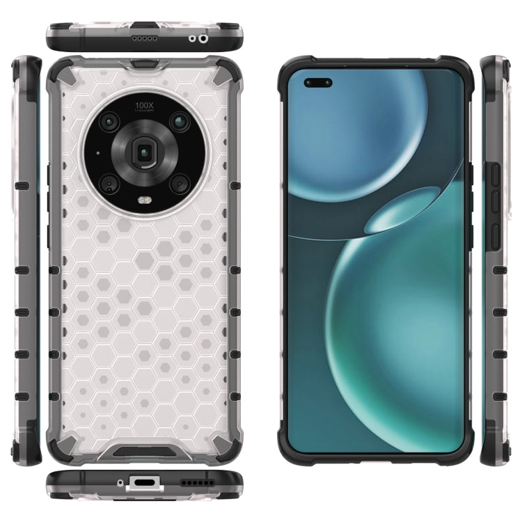 For Honor Magic4 Pro Shockproof Honeycomb PC + TPU Phone Case