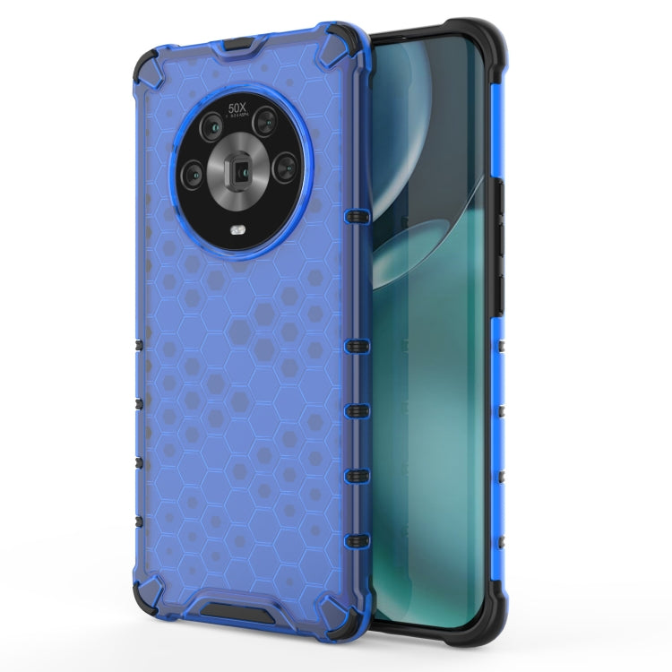 For Honor Magic4 Shockproof Honeycomb PC + TPU Phone Case