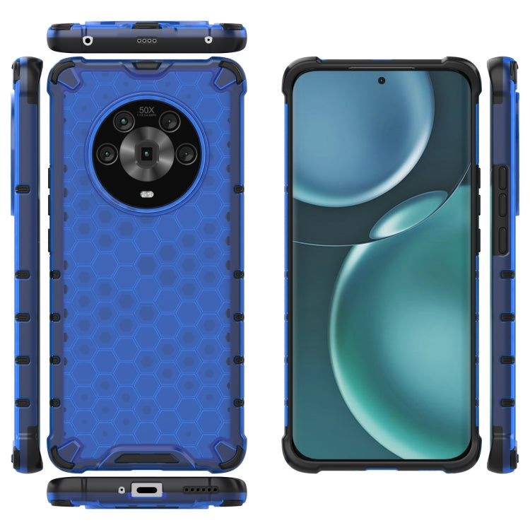 For Honor Magic4 Shockproof Honeycomb PC + TPU Phone Case