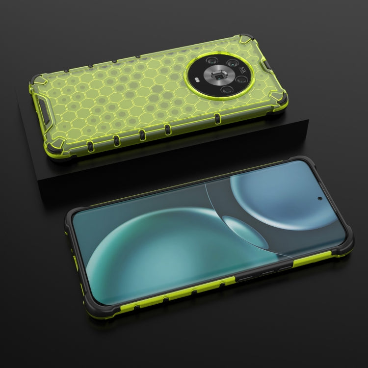 For Honor Magic4 Shockproof Honeycomb PC + TPU Phone Case