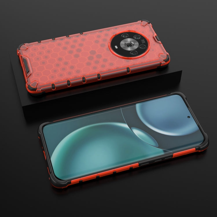For Honor Magic4 Shockproof Honeycomb PC + TPU Phone Case