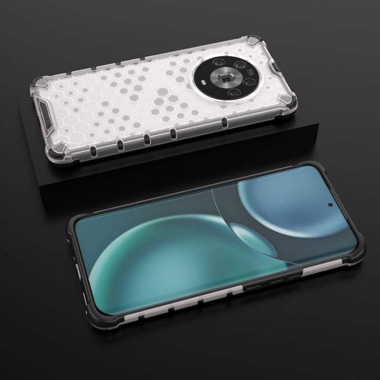 For Honor Magic4 Shockproof Honeycomb PC + TPU Phone Case