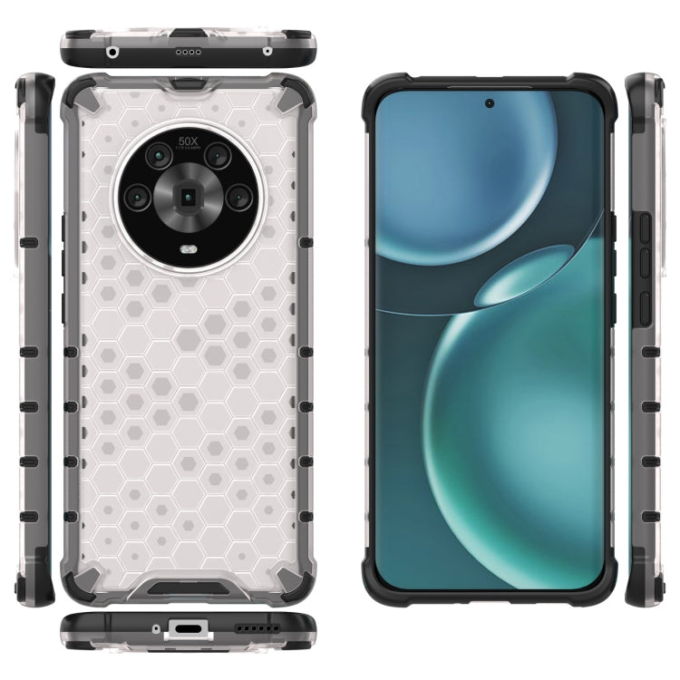 For Honor Magic4 Shockproof Honeycomb PC + TPU Phone Case
