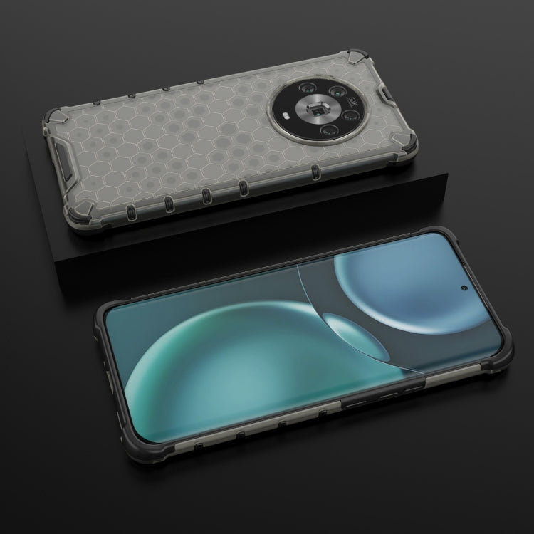 For Honor Magic4 Shockproof Honeycomb PC + TPU Phone Case