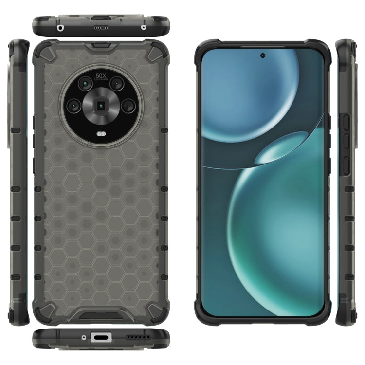 For Honor Magic4 Shockproof Honeycomb PC + TPU Phone Case