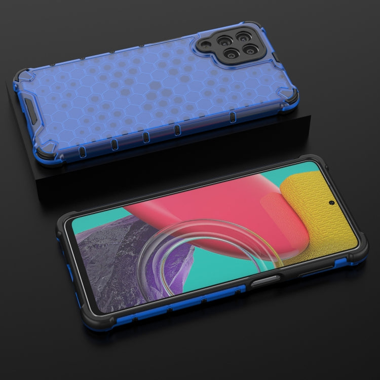 For Samsung Galaxy M53 5G Shockproof Honeycomb PC + TPU Phone Case