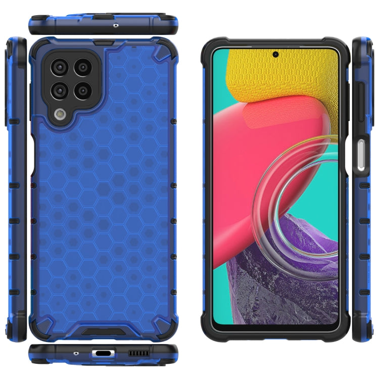 For Samsung Galaxy M53 5G Shockproof Honeycomb PC + TPU Phone Case