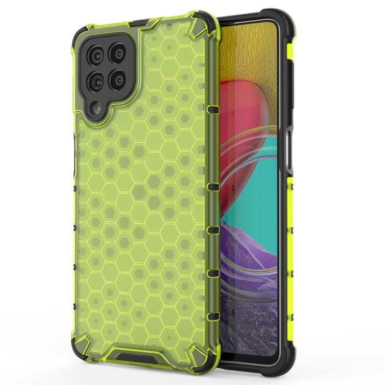 For Samsung Galaxy M53 5G Shockproof Honeycomb PC + TPU Phone Case