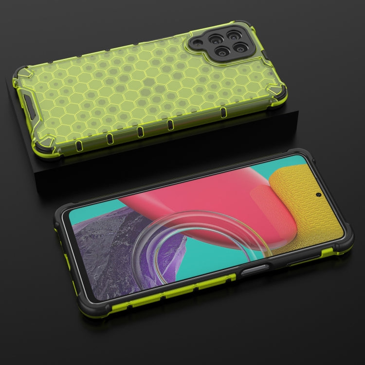 For Samsung Galaxy M53 5G Shockproof Honeycomb PC + TPU Phone Case