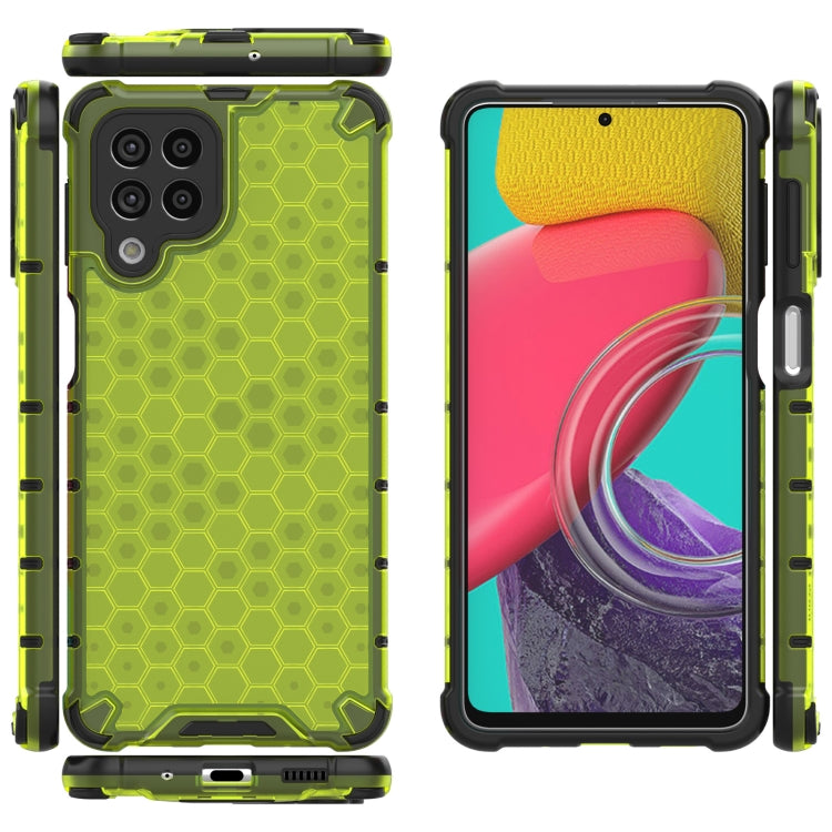 For Samsung Galaxy M53 5G Shockproof Honeycomb PC + TPU Phone Case