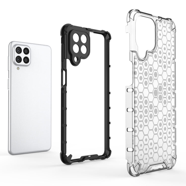 For Samsung Galaxy M53 5G Shockproof Honeycomb PC + TPU Phone Case