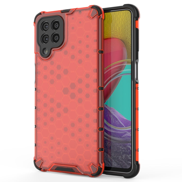For Samsung Galaxy M53 5G Shockproof Honeycomb PC + TPU Phone Case