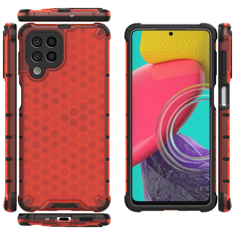 For Samsung Galaxy M53 5G Shockproof Honeycomb PC + TPU Phone Case