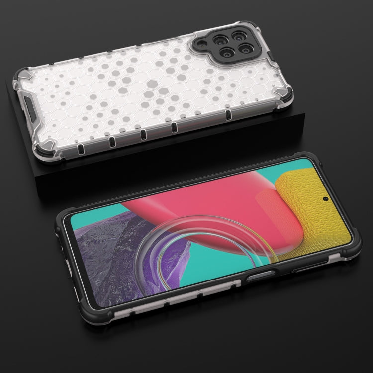For Samsung Galaxy M53 5G Shockproof Honeycomb PC + TPU Phone Case