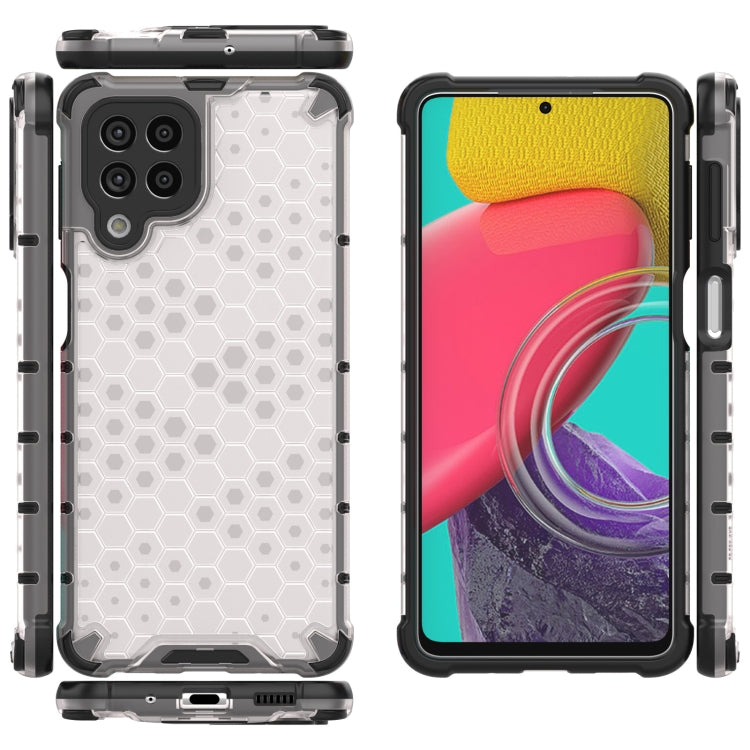For Samsung Galaxy M53 5G Shockproof Honeycomb PC + TPU Phone Case