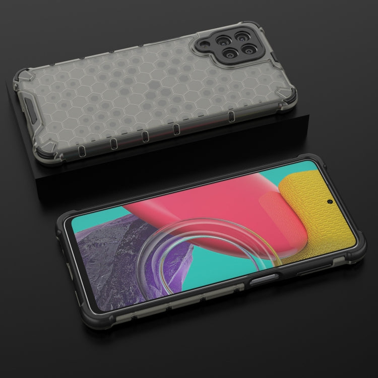 For Samsung Galaxy M53 5G Shockproof Honeycomb PC + TPU Phone Case