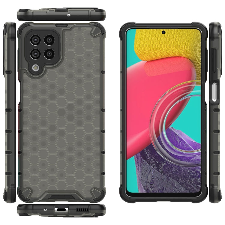 For Samsung Galaxy M53 5G Shockproof Honeycomb PC + TPU Phone Case