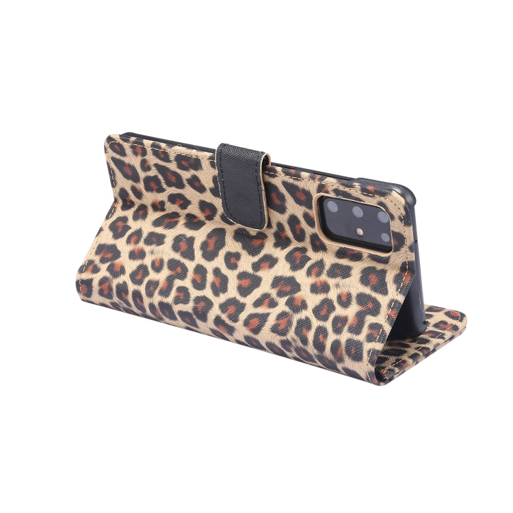 For Galaxy S20 Leopard Pattern Horizontal Flip Leather Case with Holder & Card Slots
